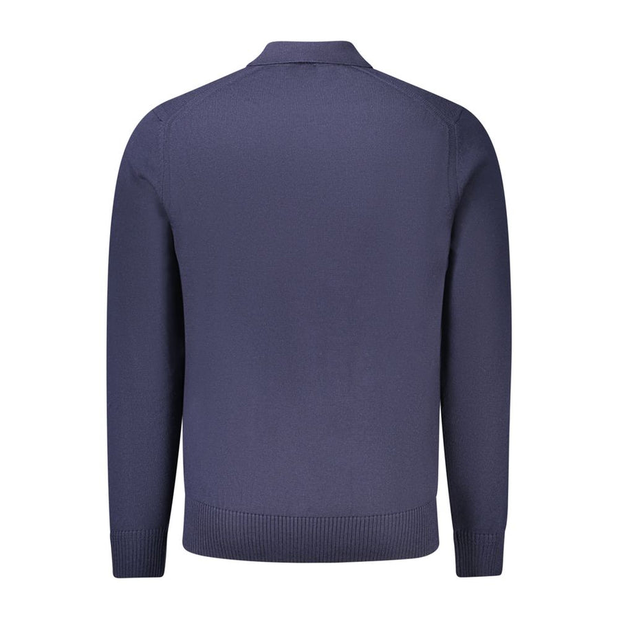 Hugo Boss Blue Wool Mens Sweater