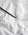Dolce & Gabbana White Cotton Hooded Pullover Sweatshirt Sweater