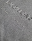 Dolce & Gabbana Gray Logo Cotton Hooded Sweatshirt Sweater