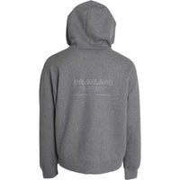 Dolce & Gabbana Gray Logo Cotton Hooded Sweatshirt Sweater