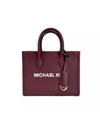 Michael Kors Mirella Small Top Zip Tote Bag Maroon