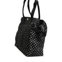 Dolce & Gabbana Black PolkaDot Nylon Shoulder Baby Tote Diaper Bag