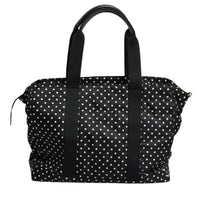 Dolce & Gabbana Black PolkaDot Nylon Shoulder Baby Tote Diaper Bag