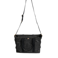 Dolce & Gabbana Black PolkaDot Nylon Shoulder Baby Tote Diaper Bag