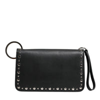 Dolce & Gabbana Black Small Leather Studded Shoulder Crossbody Bag