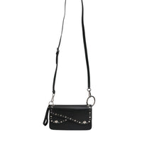 Dolce & Gabbana Black Small Leather Studded Shoulder Crossbody Bag