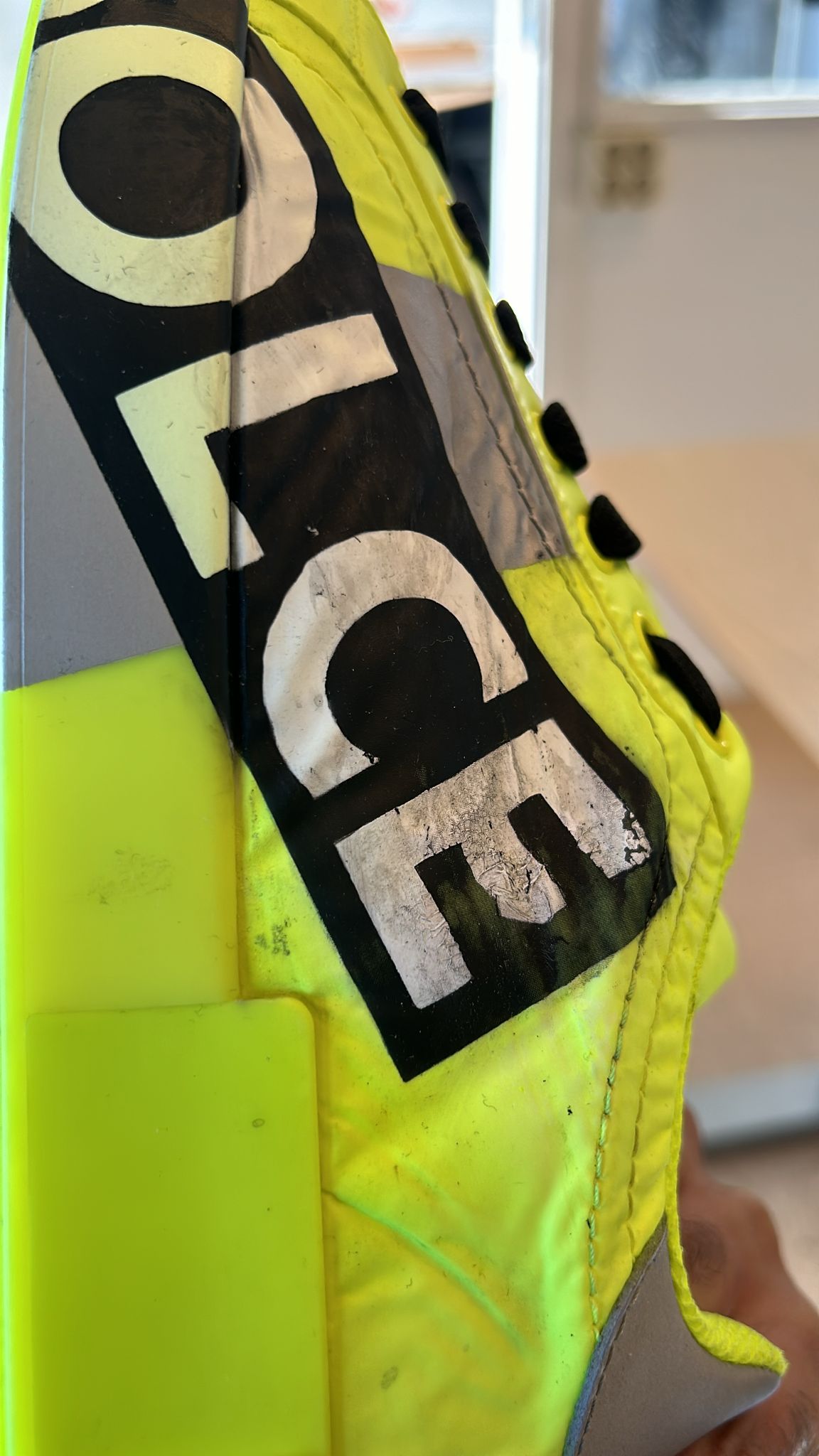 Dolce &amp; Gabbana Neon Green Logo Tape Low Top Sneakers Shoes