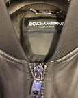 Dolce & Gabbana Black Lambskin Full Zip Biker Blouson Jacket