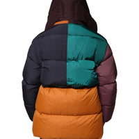 Dolce & Gabbana Multicolor Quilted Hooded Puffer Jacket