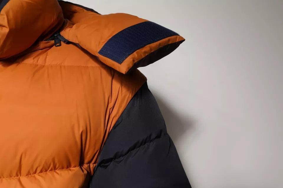 Dolce &amp; Gabbana Multicolor Quilted Hooded Puffer Jacket