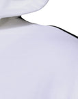 Dolce & Gabbana White Full Zip Hooded Sweatshirt Sweater