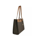 Michael Kors Jet Set Large Pocket Tote Bag Brown