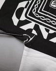 Dolce & Gabbana White Black Printed Cotton Sweatshirt Sweater