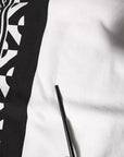 Dolce & Gabbana White Black Printed Cotton Sweatshirt Sweater