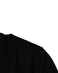 Dolce & Gabbana Black Amore Leopard Cotton Crew Neck T-shirt