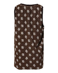 Dolce & Gabbana Brown Logo Monogram Cotton Crew Neck T-shirt