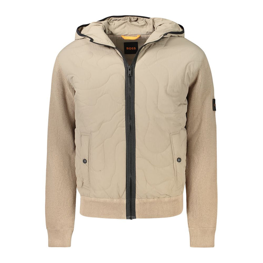 Hugo Boss Beige Cotton Men Jacket