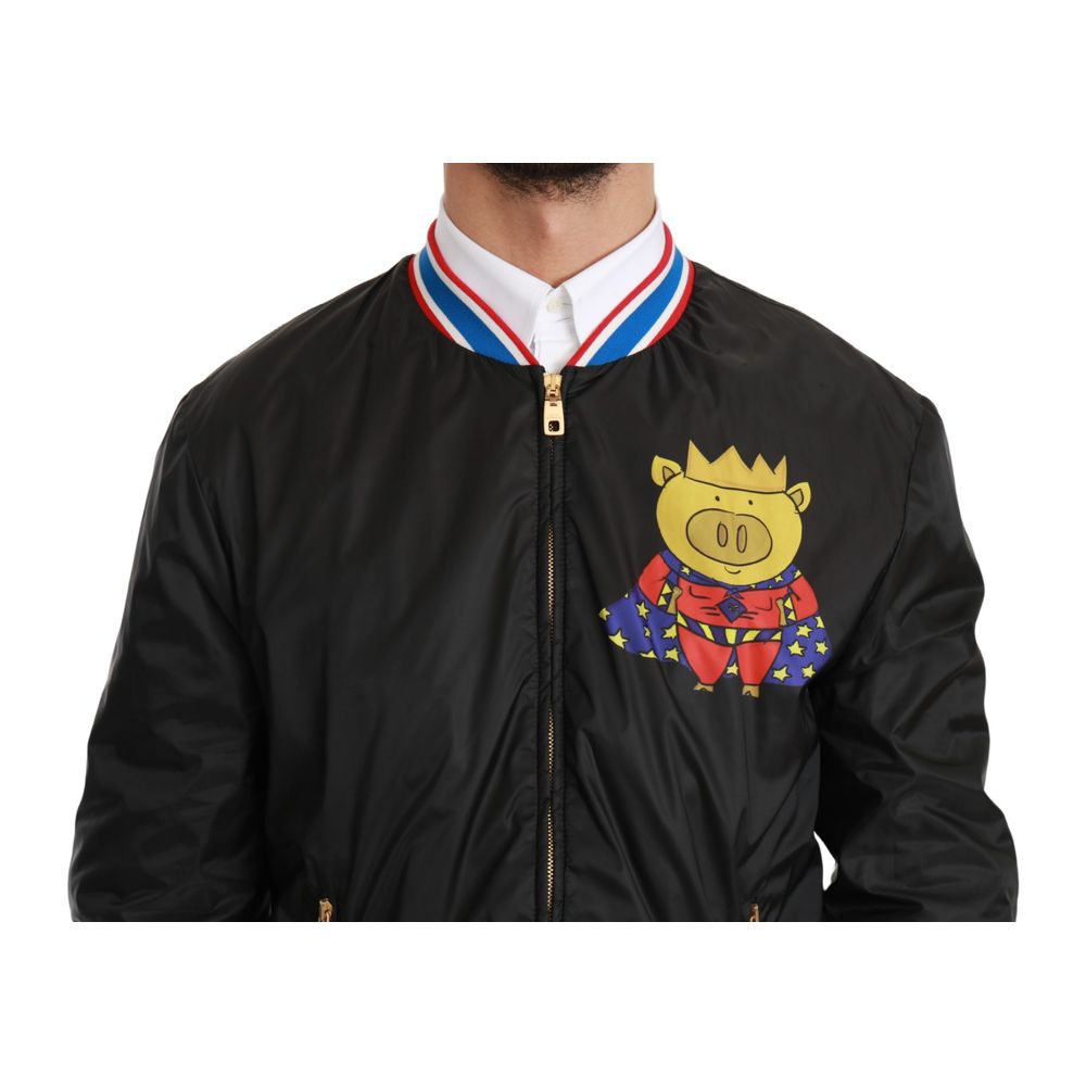 Dolce & Gabbana Black Material Jacket