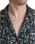 Dolce & Gabbana Black Silk T-Shirt