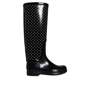 Dolce & Gabbana Black Rubber Boot