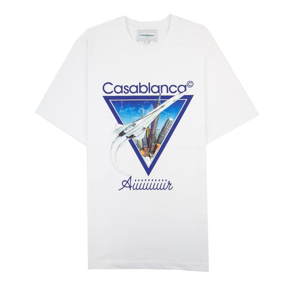 Casablanca White Cotton T-Shirt