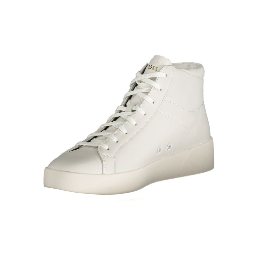 Hugo Boss White Leather Men Sneaker