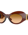 Versace Brown Haircalf Sunglasses
