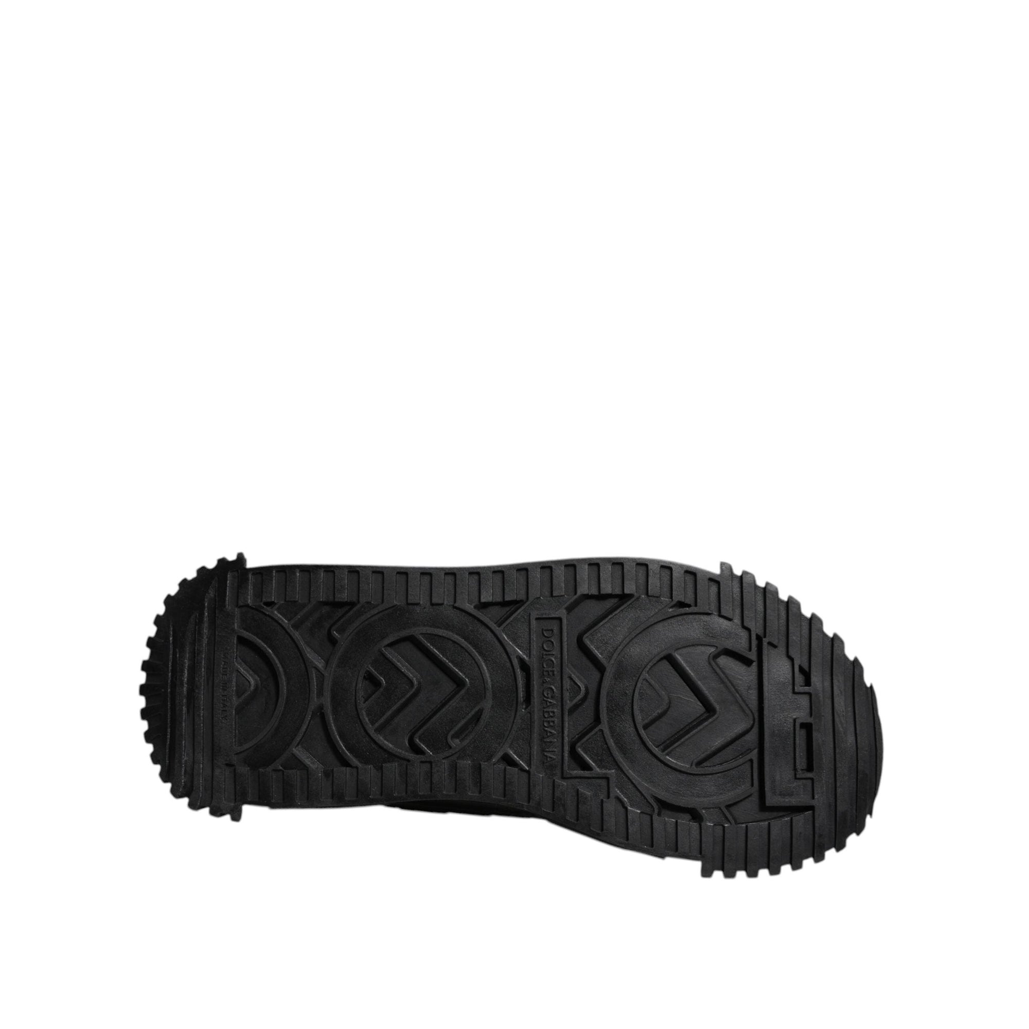 Dolce &amp; Gabbana Black Nylon Low Top NS1 Sneakers Shoes