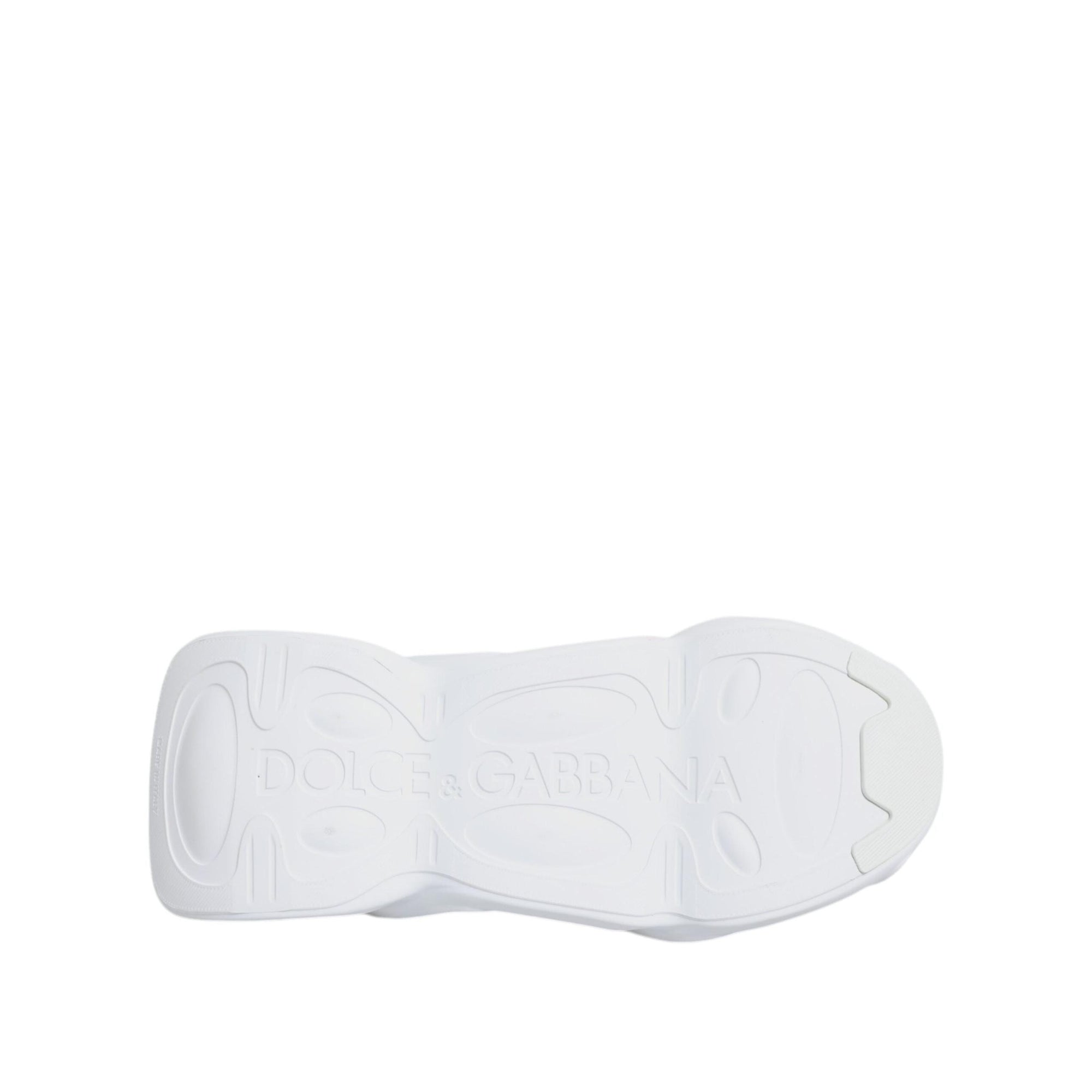 Dolce &amp; Gabbana White Slip On Wave Low Top Sneakers Shoes