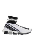 Dolce & Gabbana White Black Sorrento Socks Sneakers Shoes