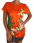 Dolce & Gabbana Sicilian Summer Silk Crystal-Embellished Top