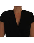 Dolce & Gabbana Chic Black Cropped Blazer Coat