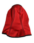 Dolce & Gabbana Red Logo Polyester Wide Brim Balaclava Hat