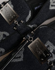 Dolce & Gabbana Black Logo Cotton Loafers Formal Dress Shoes