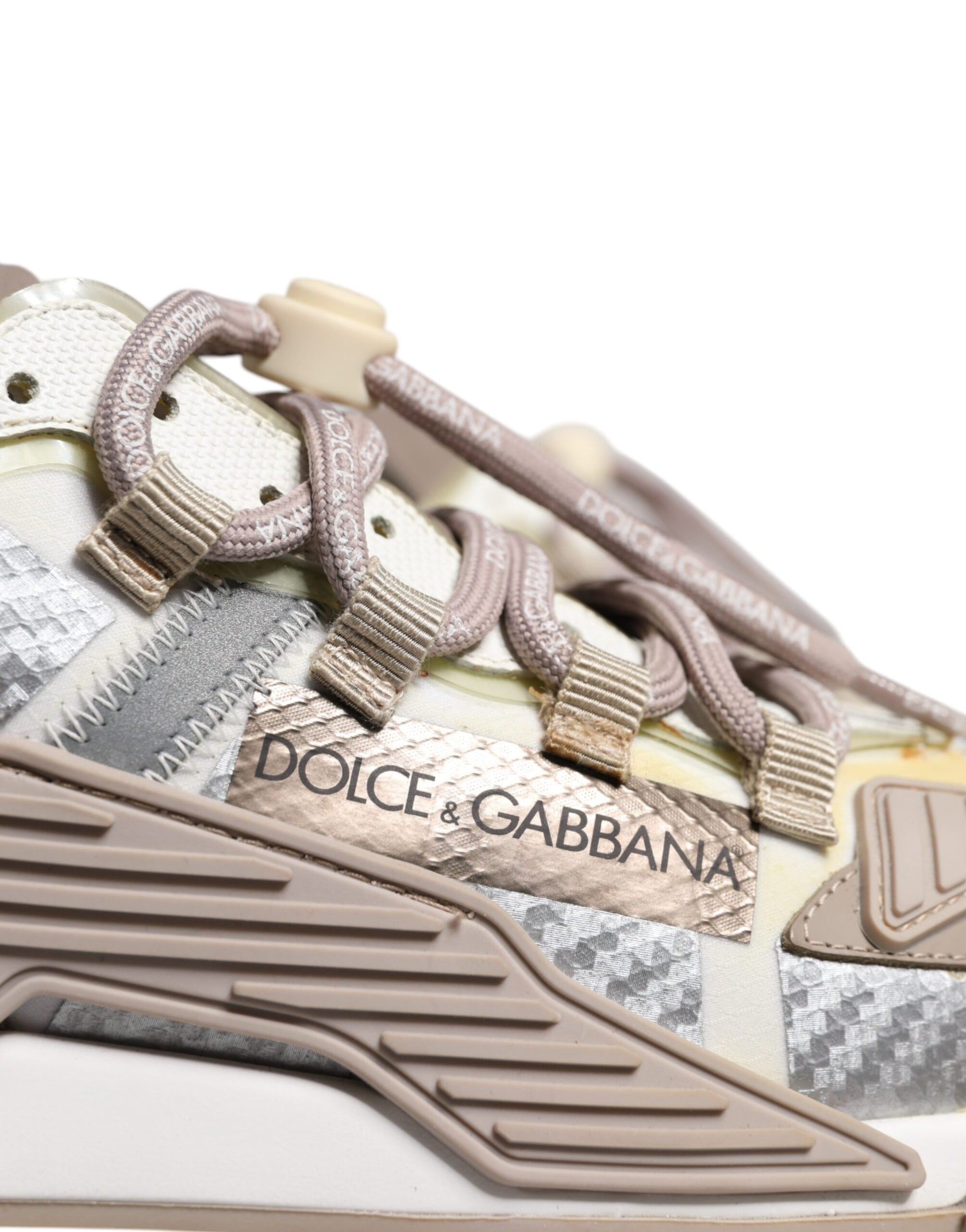 Dolce &amp; Gabbana Multicolor Lace Up Low Top NS1 Sneakers Shoes