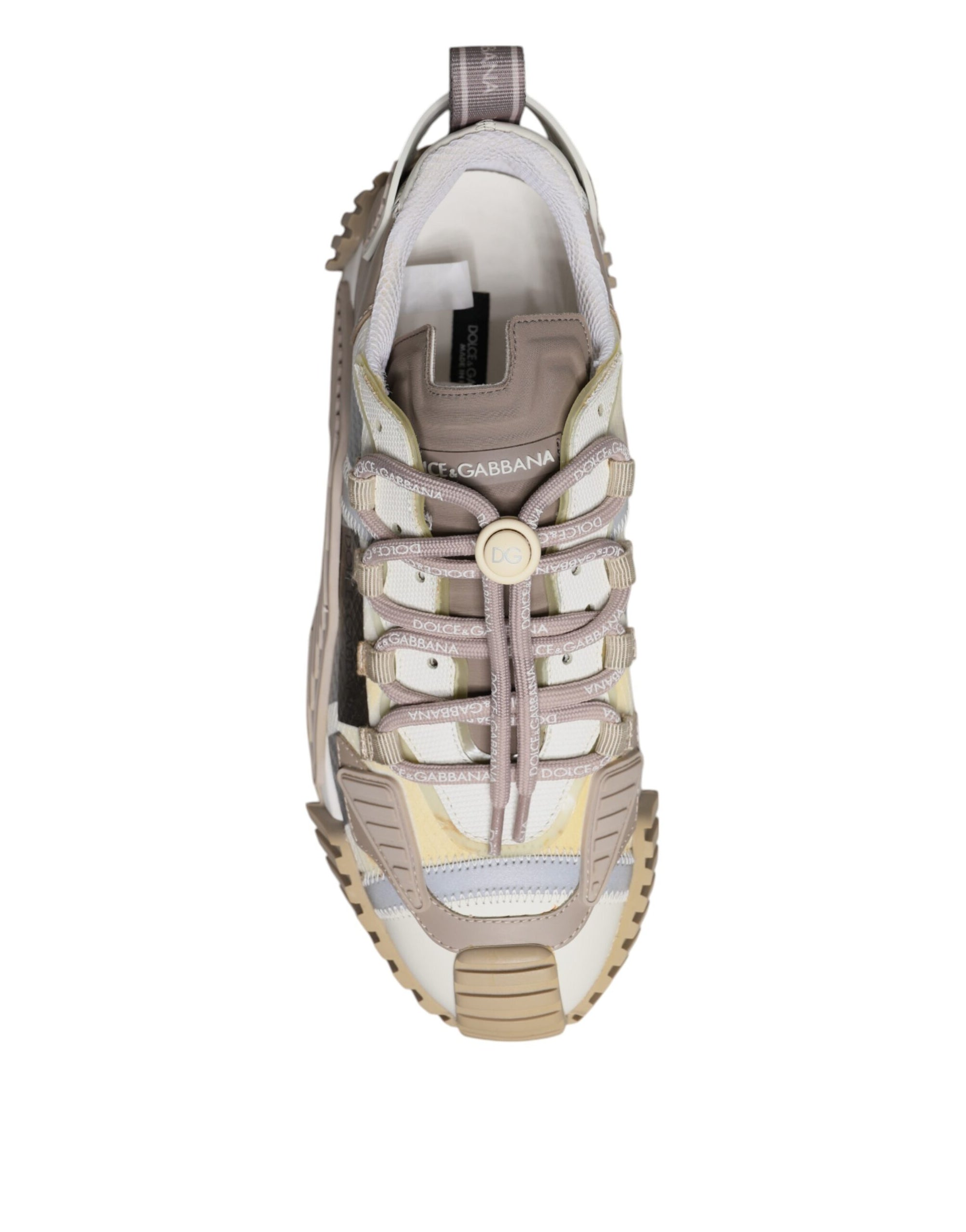 Dolce &amp; Gabbana Multicolor Lace Up Low Top NS1 Sneakers Shoes