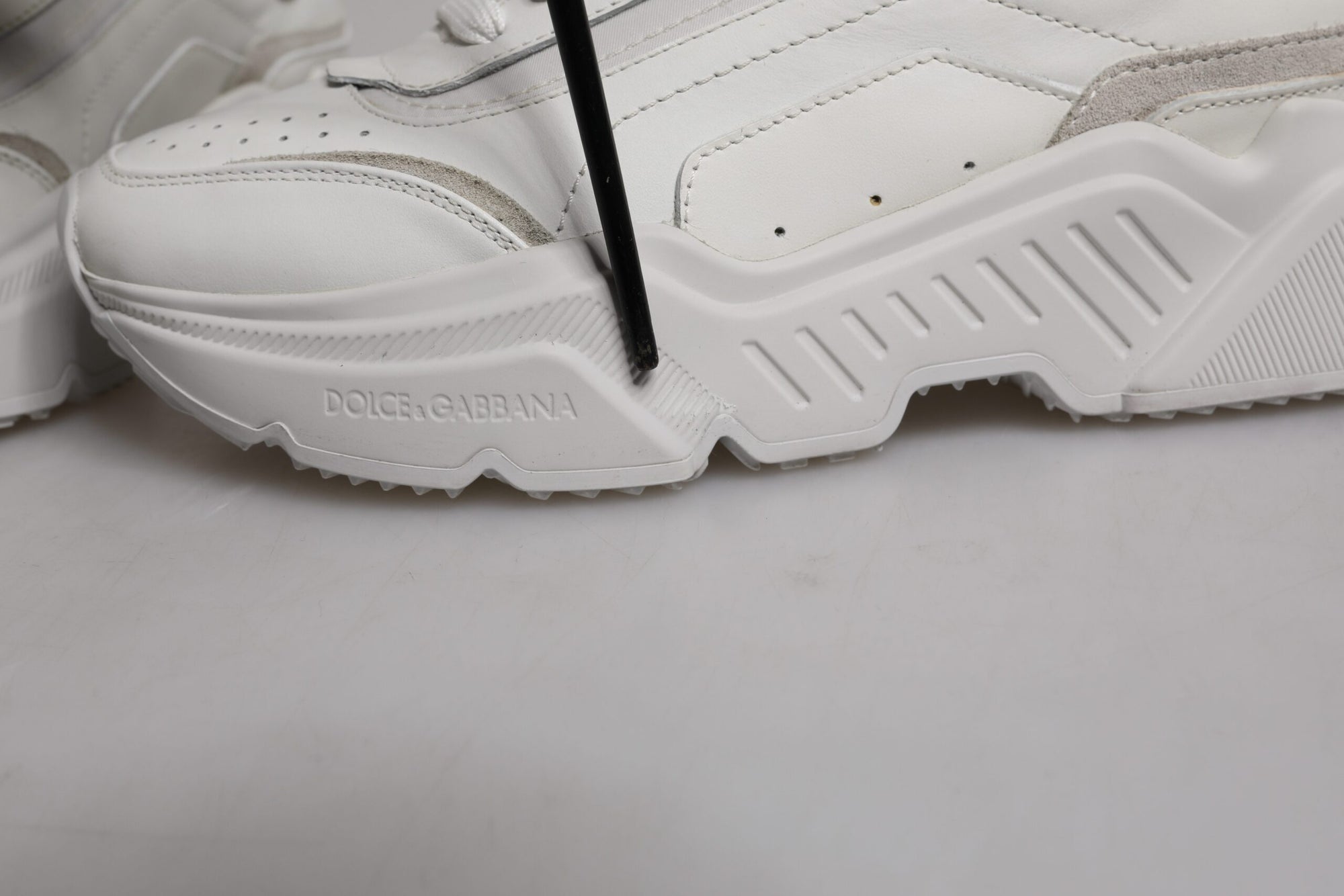 Dolce &amp; Gabbana White Daymaster Low Top Sneakers Shoes