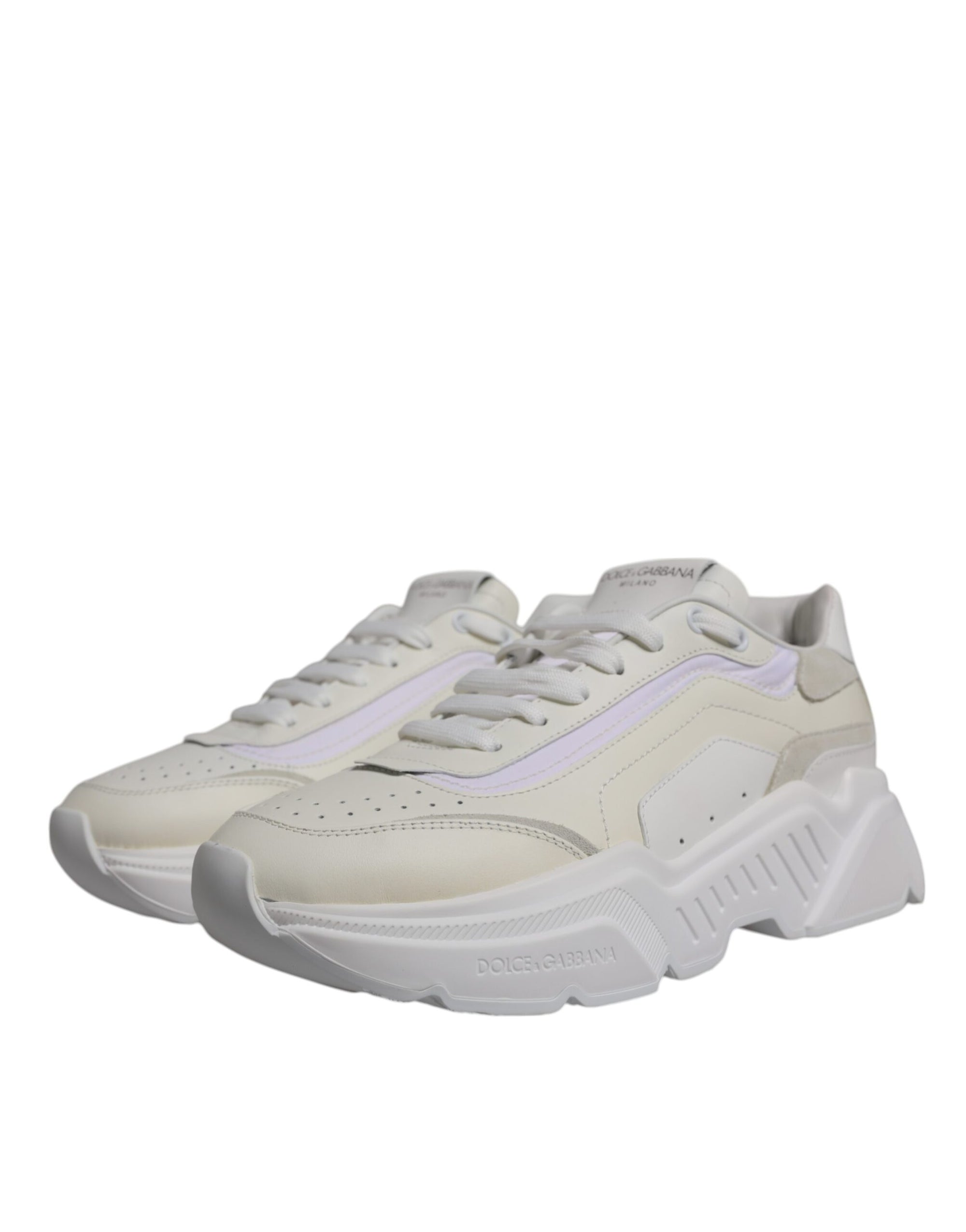 Dolce &amp; Gabbana White Daymaster Low Top Sneakers Shoes