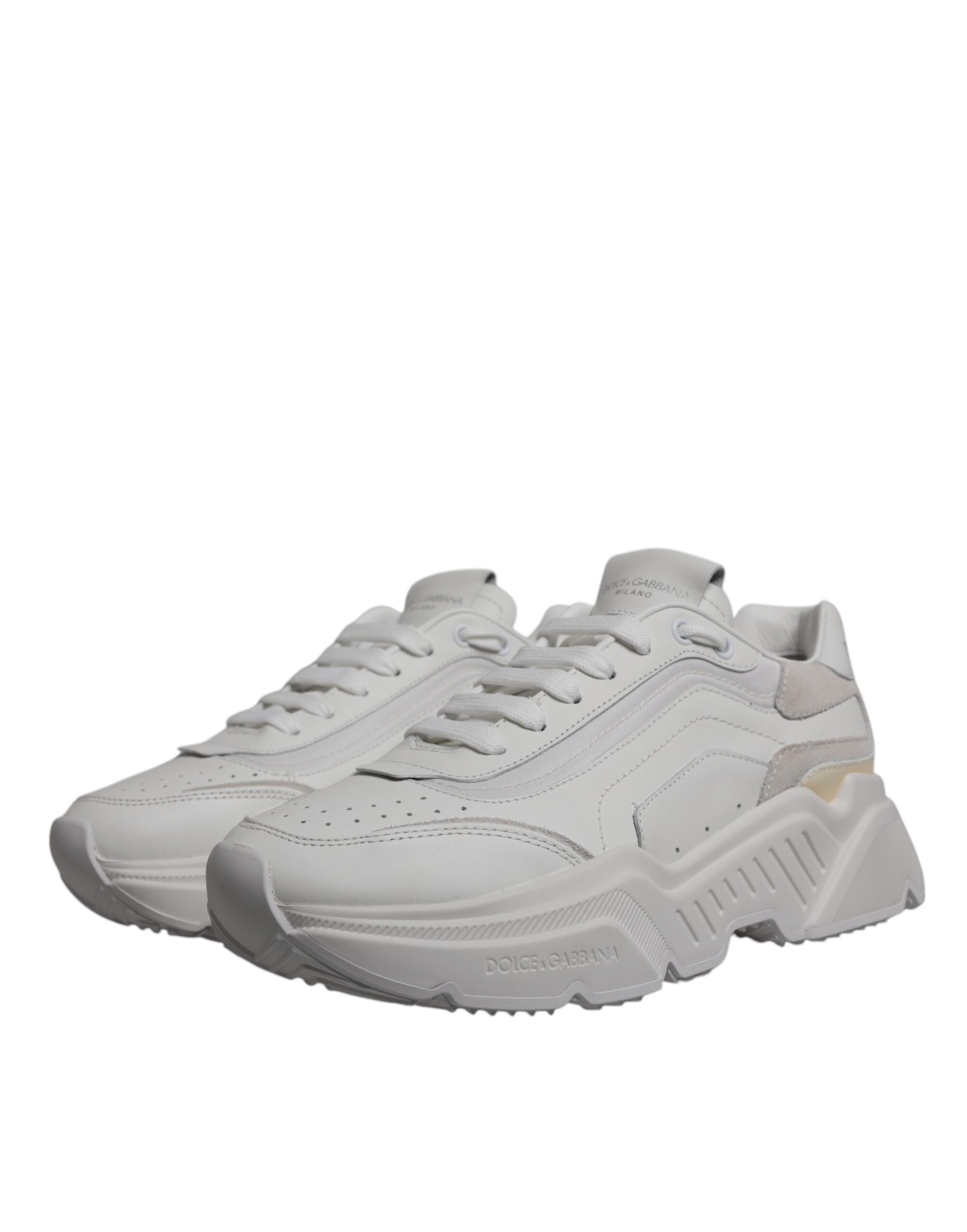 Dolce &amp; Gabbana White Daymaster Low Top Sneakers Shoes