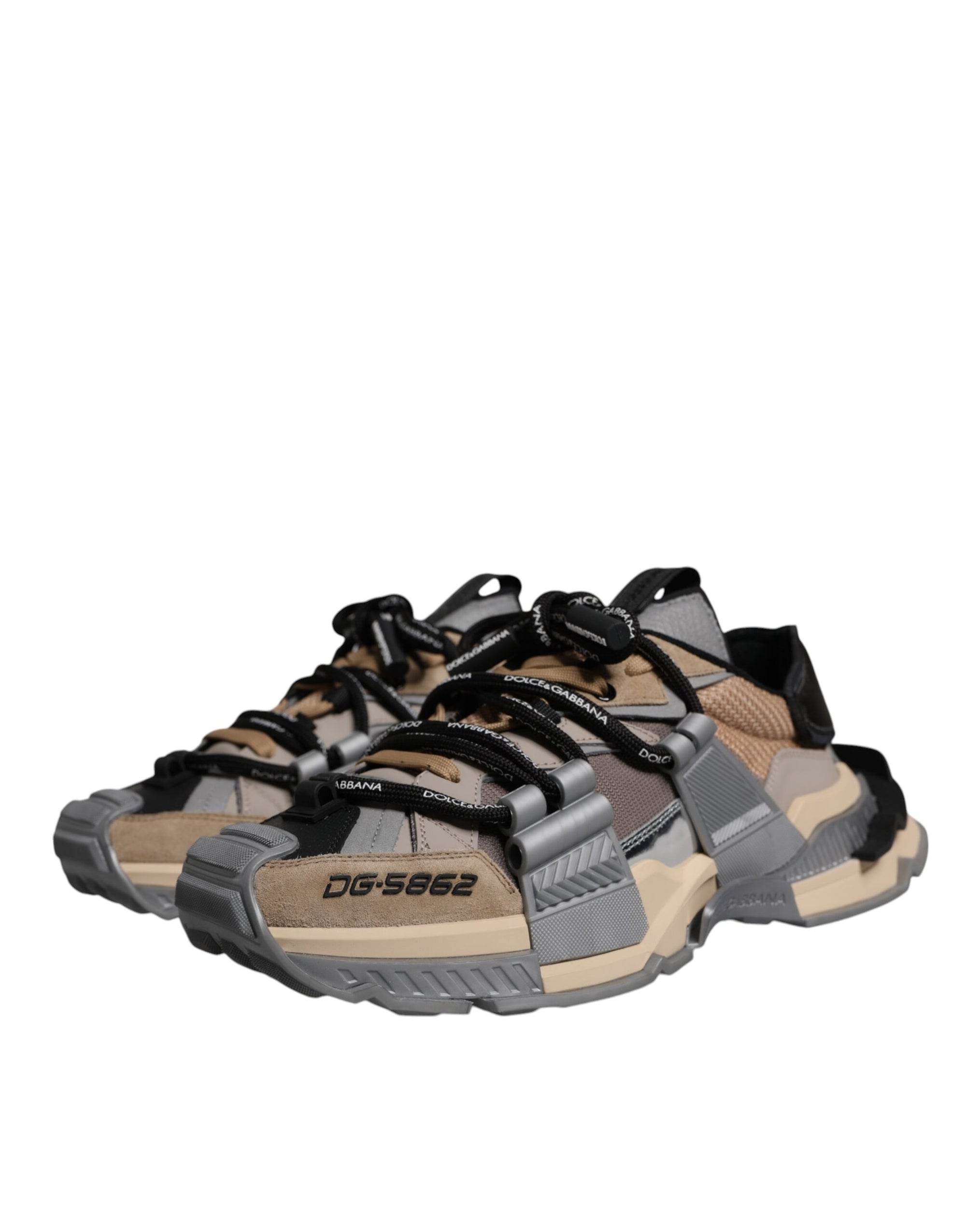 Dolce &amp; Gabbana Multicolor Low Top Space Men Sneakers Shoes