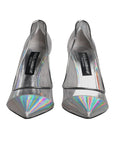 Dolce & Gabbana Multicolor Iridescent Pointed Toe Pumps Shoes