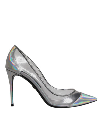 Dolce & Gabbana Multicolor Iridescent Pointed Toe Pumps Shoes