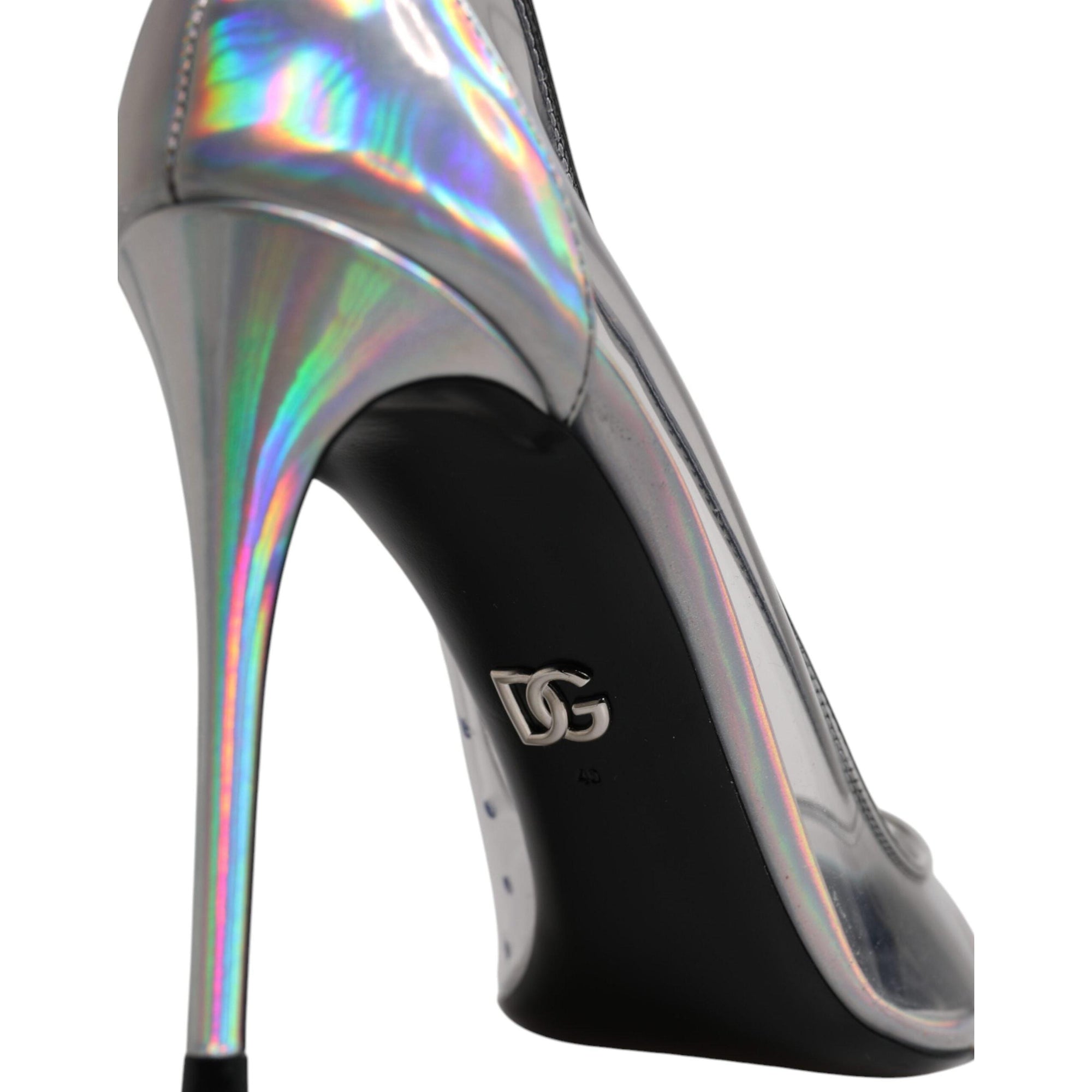 Dolce &amp; Gabbana Multicolor Iridescent Pointed Toe Pumps Shoes