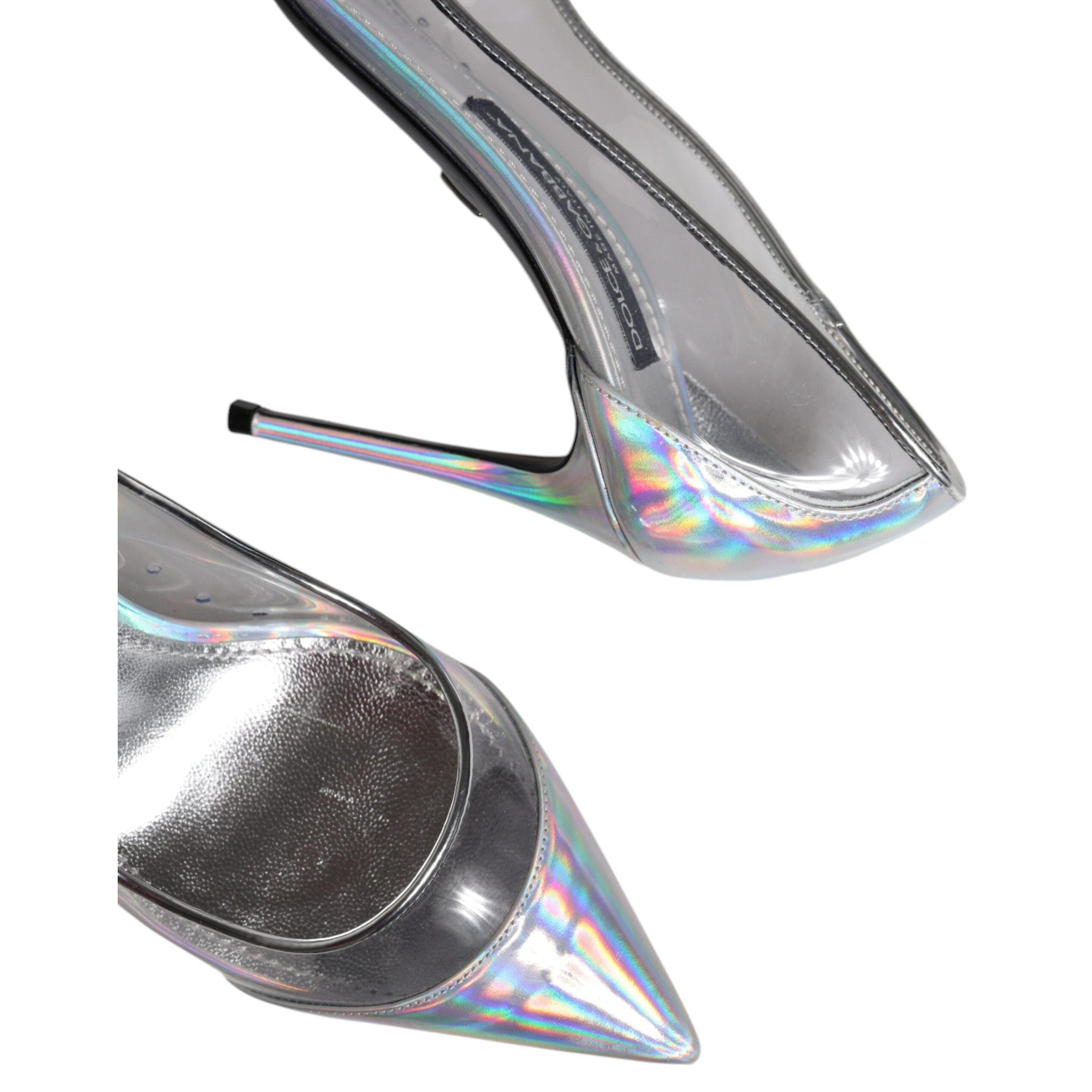 Dolce &amp; Gabbana Multicolor Iridescent Pointed Toe Pumps Shoes