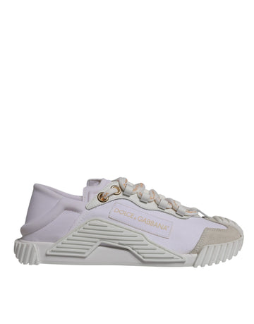 Dolce & Gabbana White Leather Low Top NS1 Sneakers Shoes