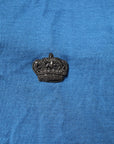 Dolce & Gabbana Blue Cashmere Crown V-neck Pullover Sweater