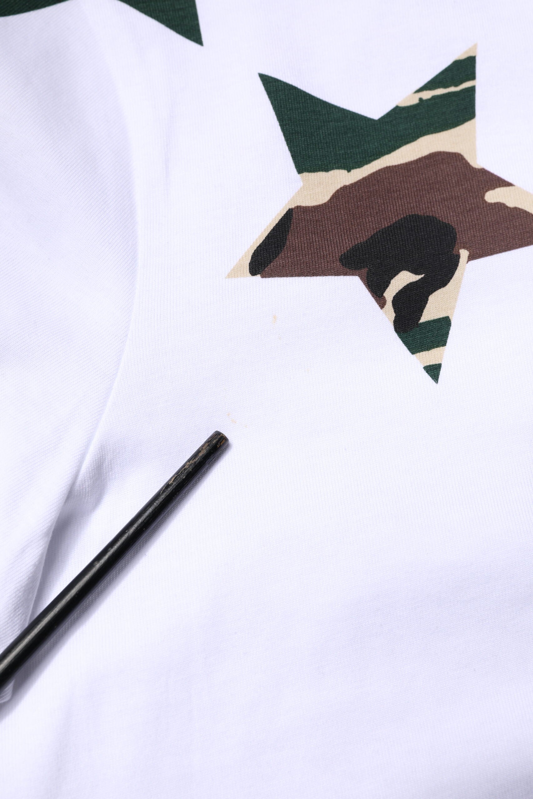 Dolce &amp; Gabbana White Camouflage Stars Crew Neck T-shirt