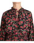 Dolce & Gabbana Elegant Black Floral Silk Shirt