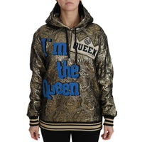 Dolce & Gabbana Im The Queen Multicolor Hoodie Sweatshirt