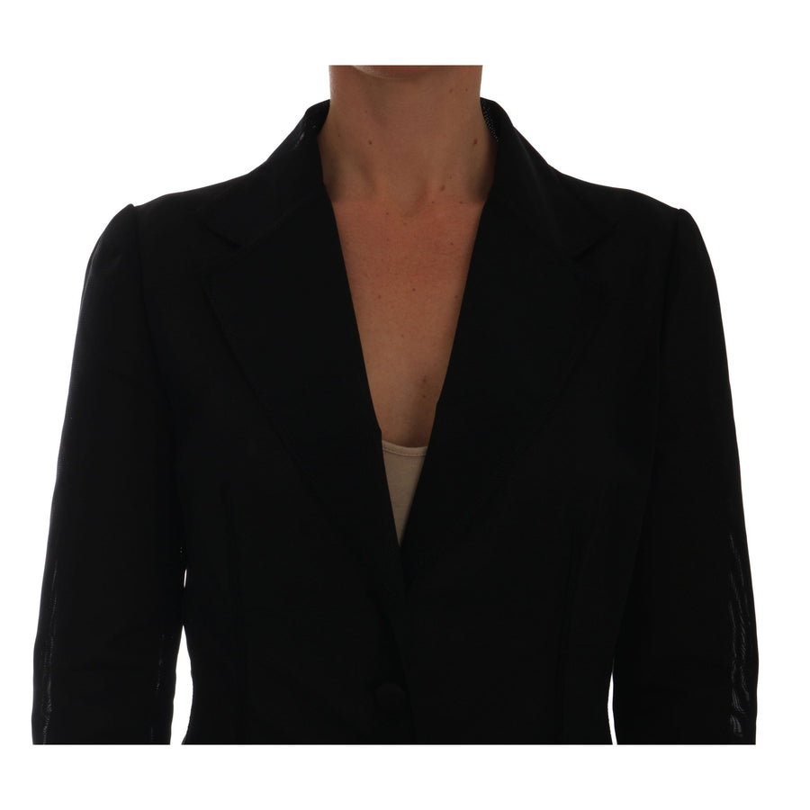 Dolce & Gabbana Semi-Transparent Darkgreen Nylon Blazer